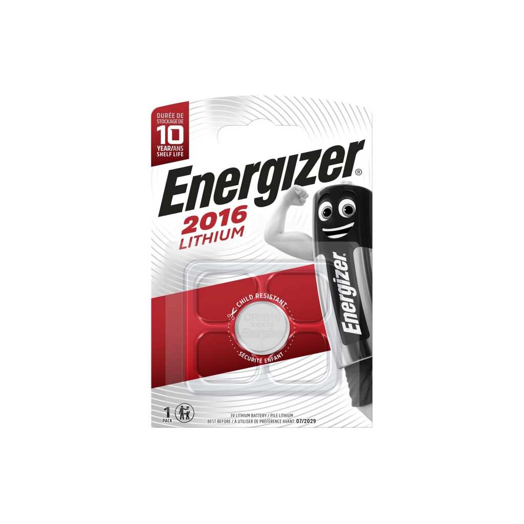 Батарейка Energizer Lithium CR2016 1 шт/бл E301021801