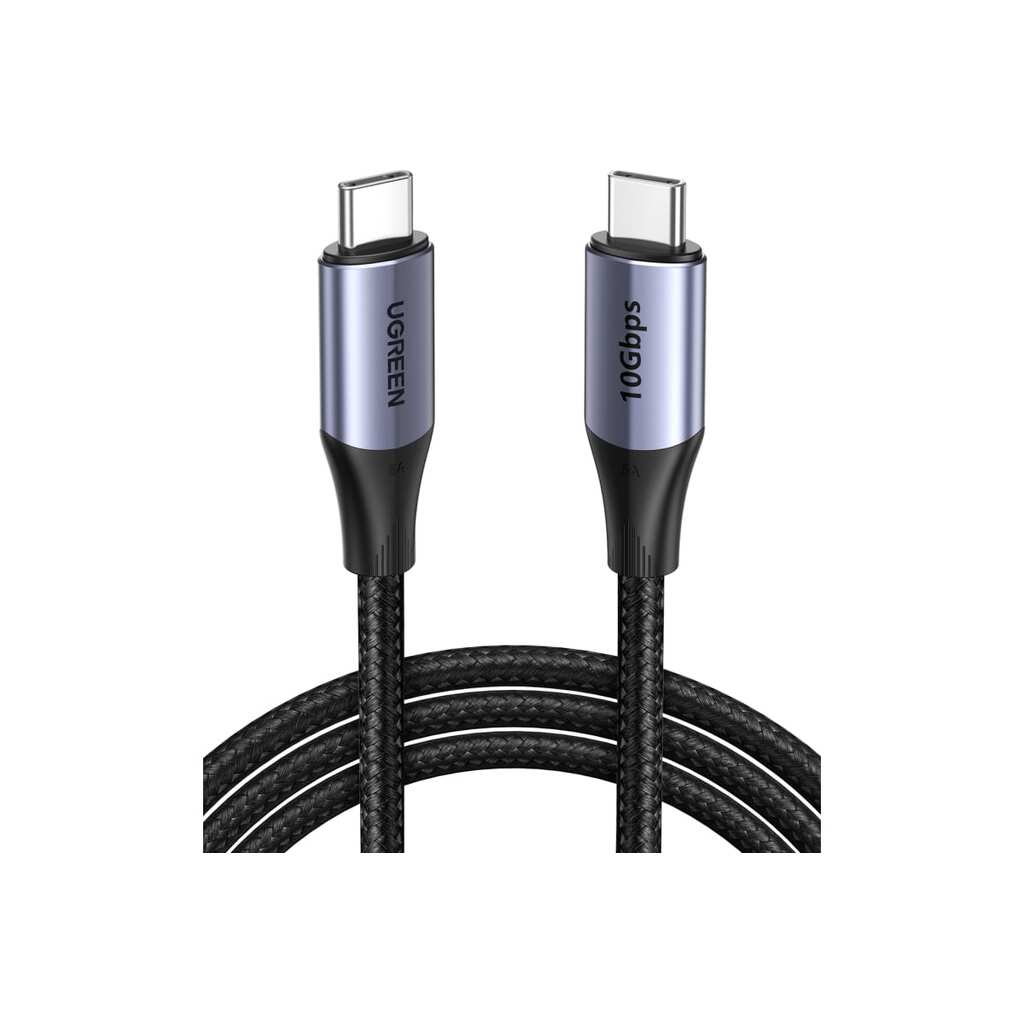 Кабель для зарядки и передачи данных Ugreen USB C 3.1 Gen 2 5A, 1 м 80150