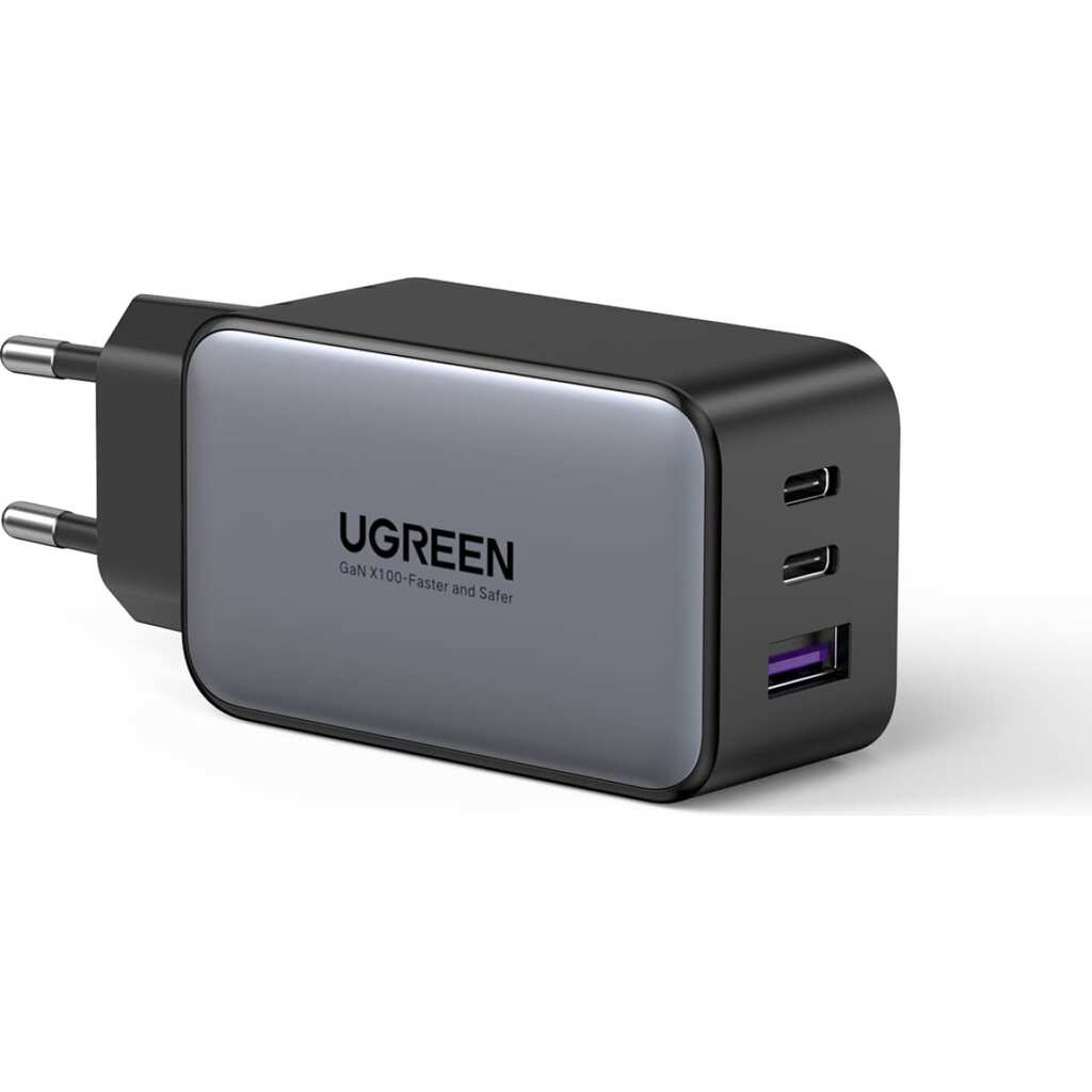 Сетевое зарядное устройство Ugreen USB A +2 USB C 65 W GAN Tech Fast Charger 10335