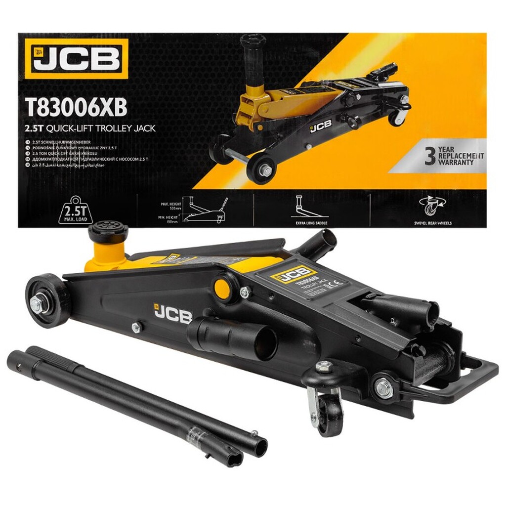 Домкрат подкатной гидравлический 2.5т JCB-T83006B(XB)