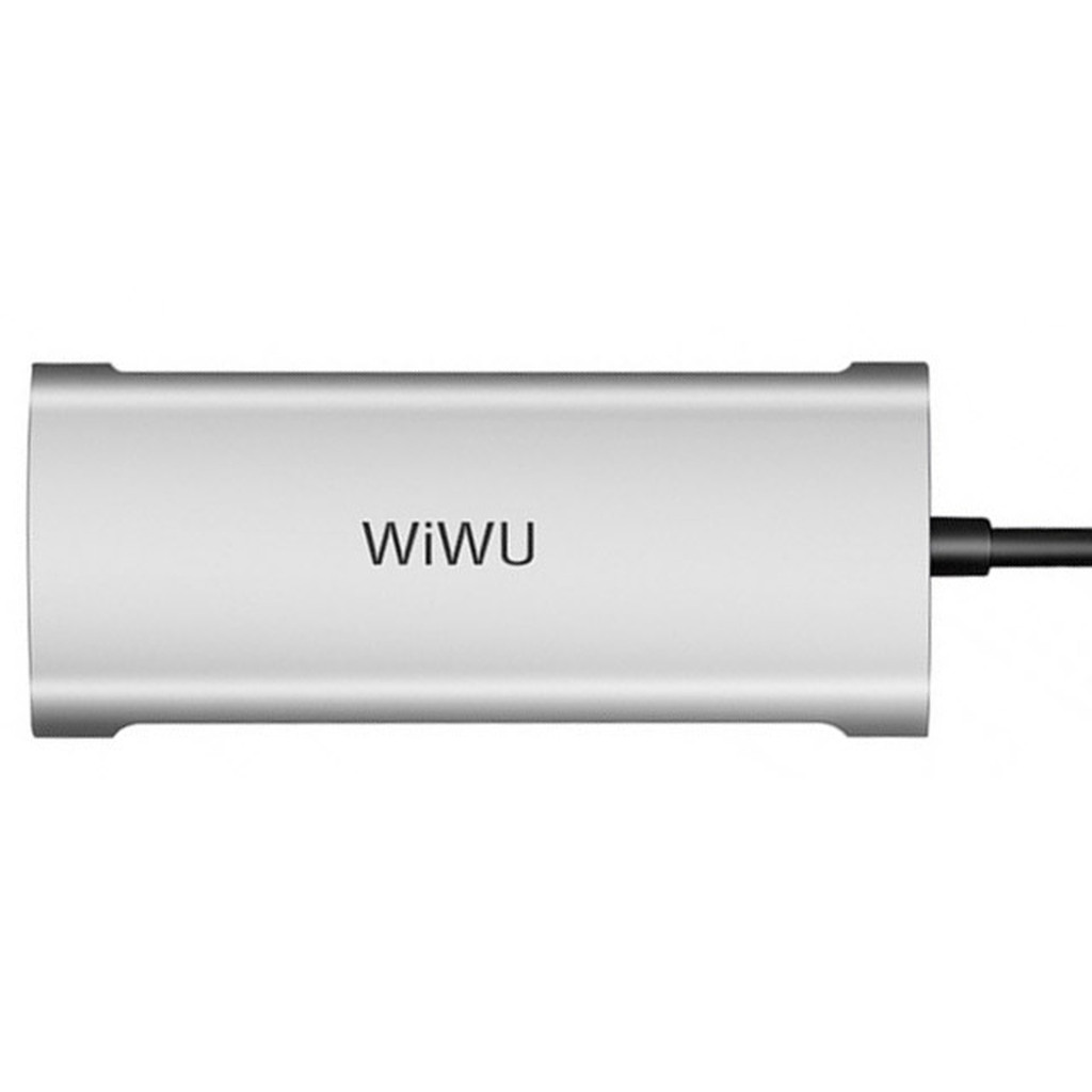 Хаб USB Wiwu Alpha A631STR 3xUSB/RJ45/SD/microSD Grey 6973218930213