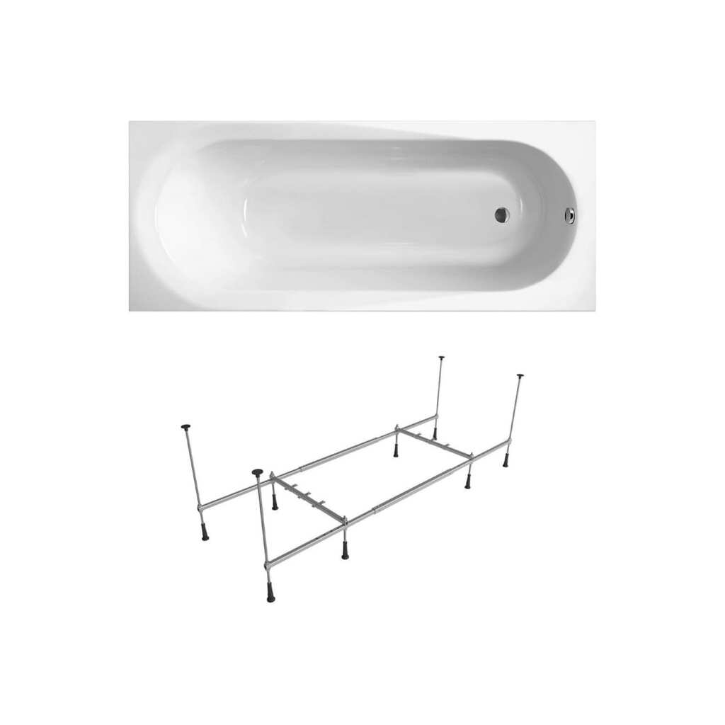 Акриловая ванная с каркасом Lavinia Boho Biore в наборе 2 в 1 S1-35010060
