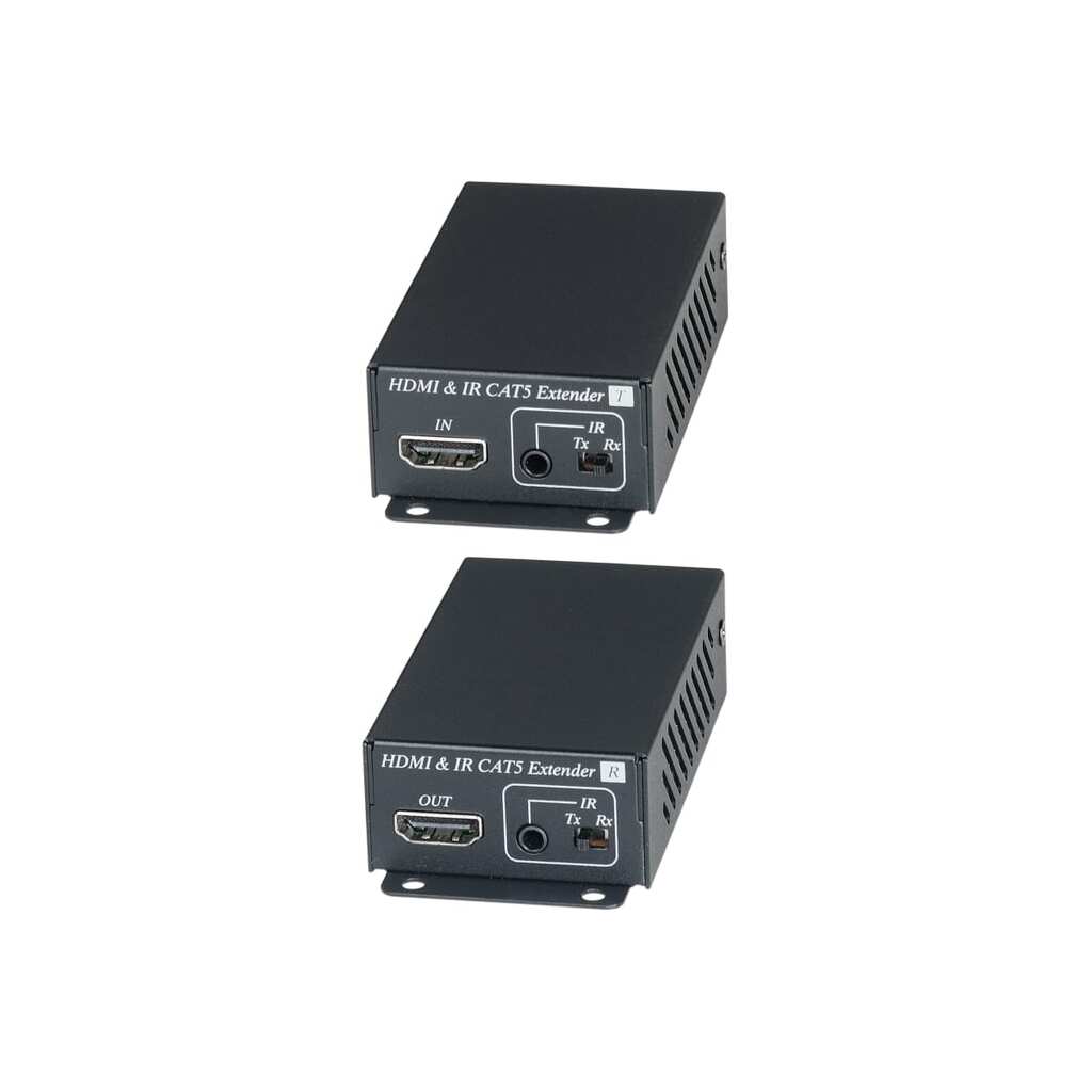 Комплект для передачи (удлинитель) HDMI сигнала SC&T HE02EI с ИК повторителем по одному кабелю витой пары (HDBaseT) sct0367