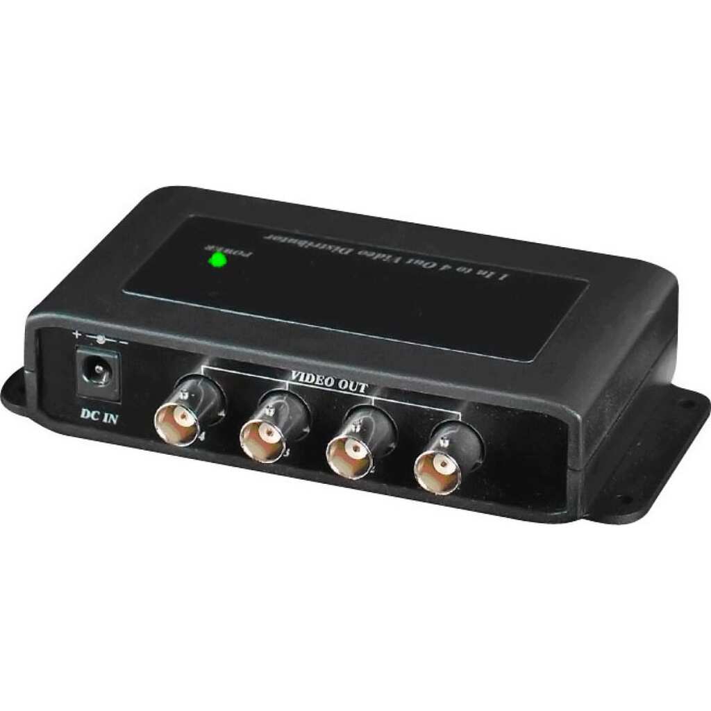 Усилитель-разветвитель видеосигнала HDCVI/HDTVI/AHD (1вх./4вых.) SC&T CD104HD sct0876