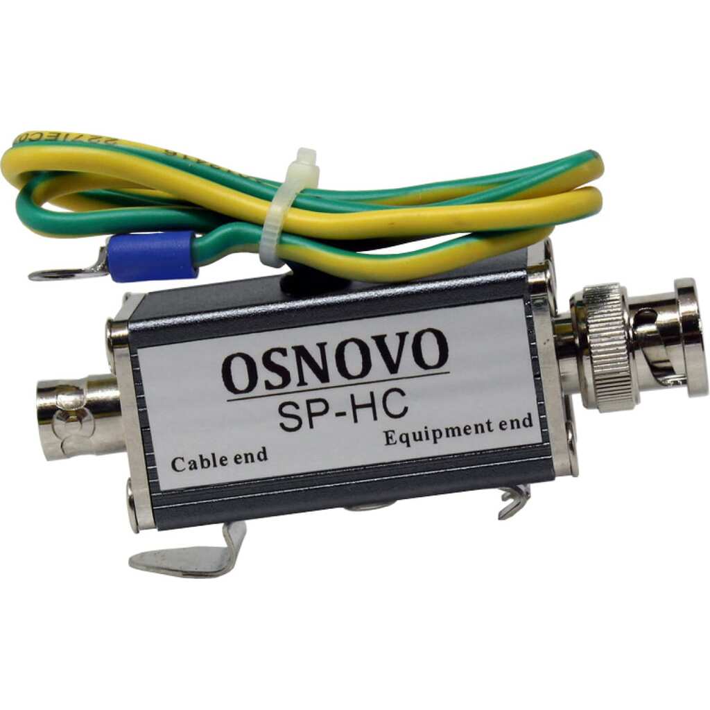 Устройство грозозащиты цепей видео OSNOVO SP-HC HDCVI/HDTVI/AHD одноканальное для коаксиального кабеля sct1007