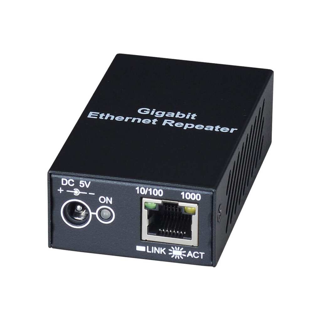 Повторитель для увеличения расстояния передачи Ethernet SC&T SR01X до 120 м (макс.), возможно каскадное подключение для увеличения расстояния sct1349