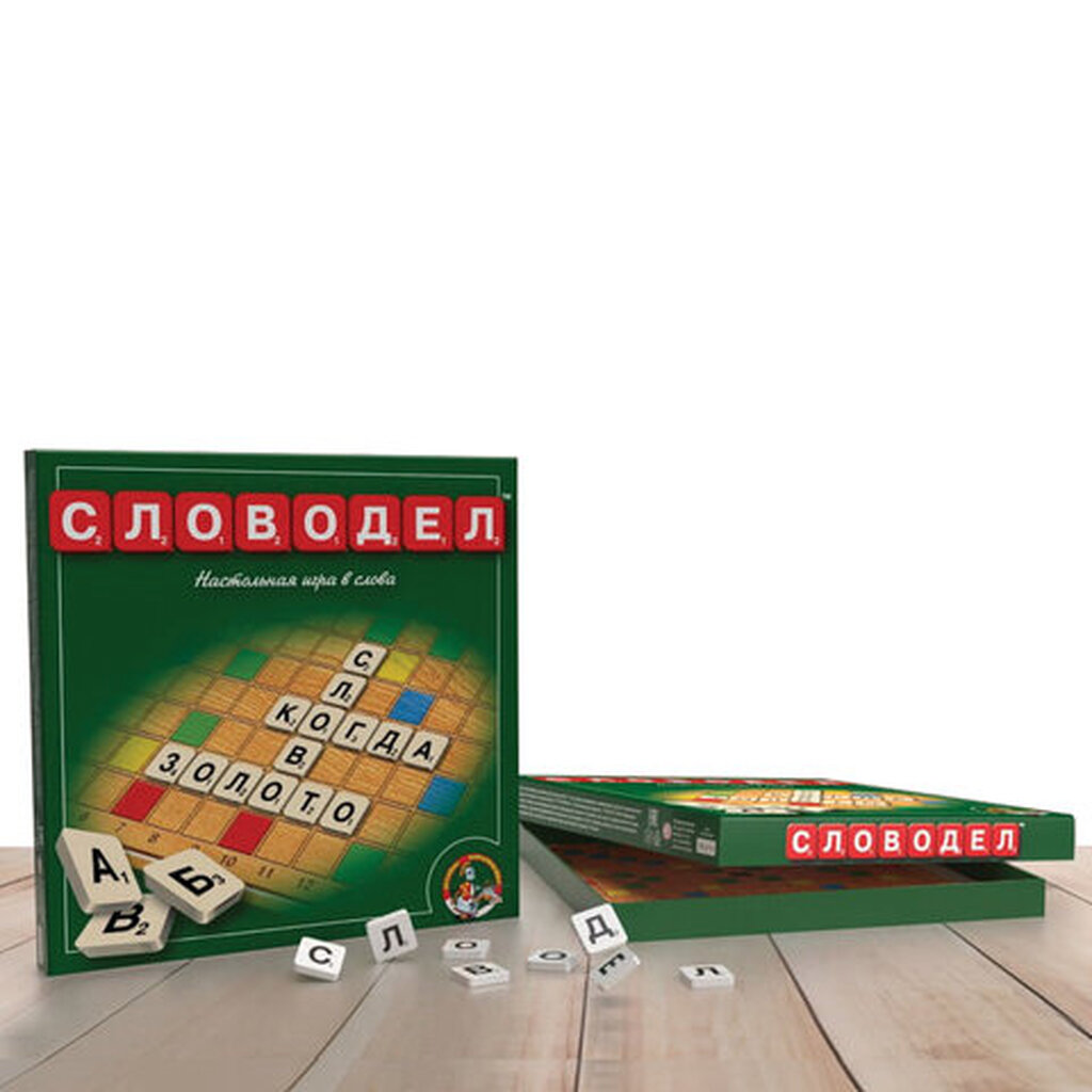 Игра настольная "Словодел" (зеленый), 0309 10КОРОЛЕВСТВО