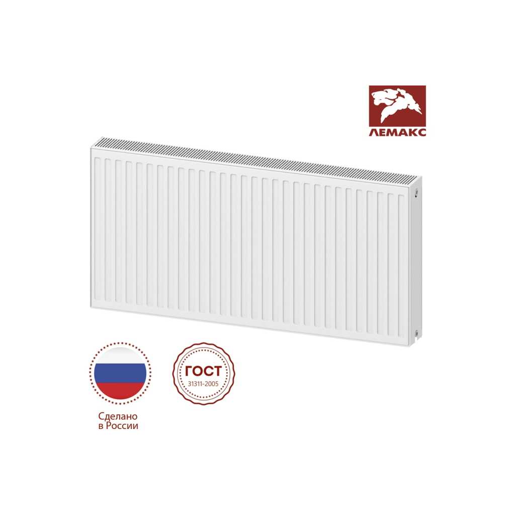 Панельный радиатор lemax Premium C 22x500x1000 (2242 Вт) 119839