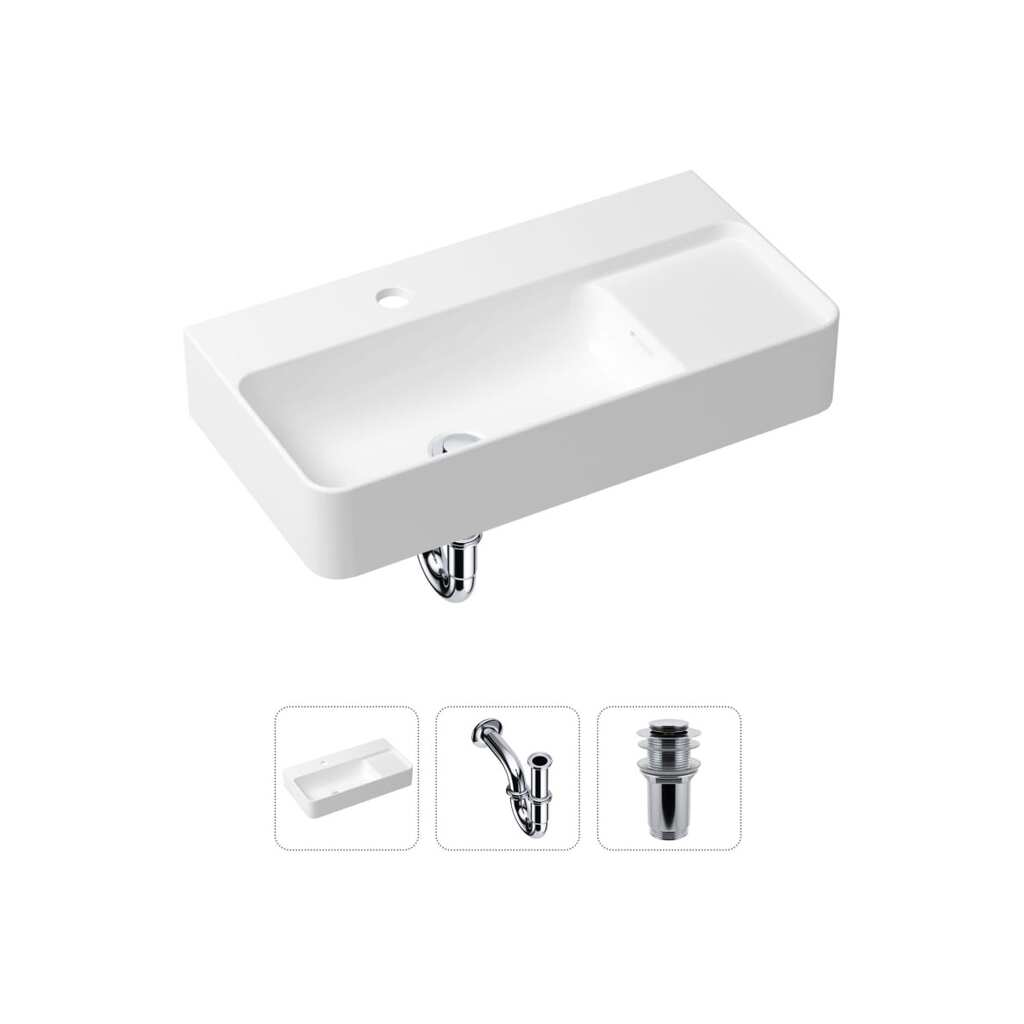 Накладная раковина для ванной Lavinia Boho Bathroom Sink Slim в комплекте 3 в 1 21520488