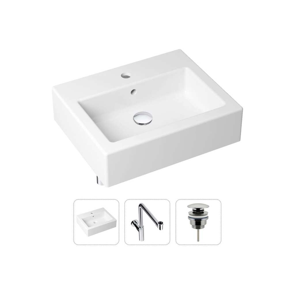 Накладная раковина для ванной Lavinia Boho Bathroom Sink в комплекте 3 в 1 21520695