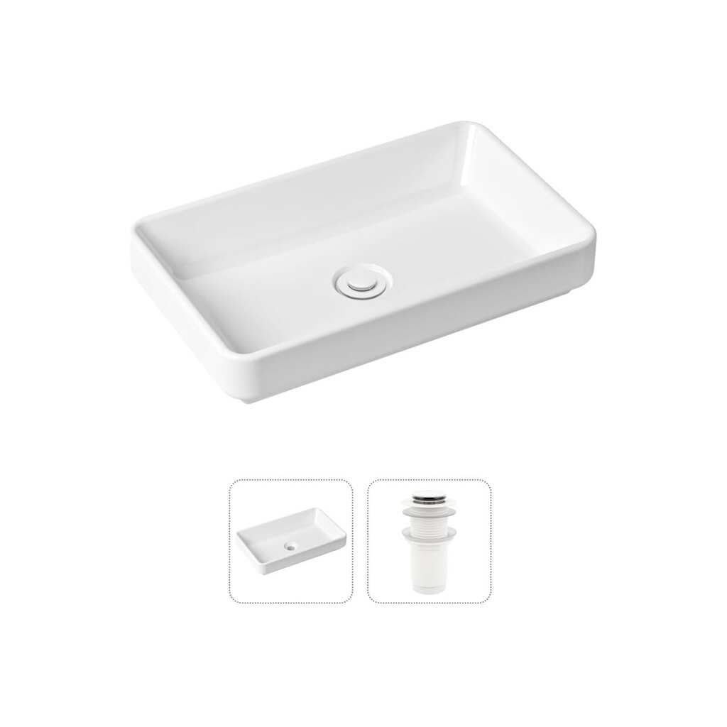 Накладная раковина для ванной Lavinia Boho Bathroom Sink Slim в комплекте 2 в 1 21520816