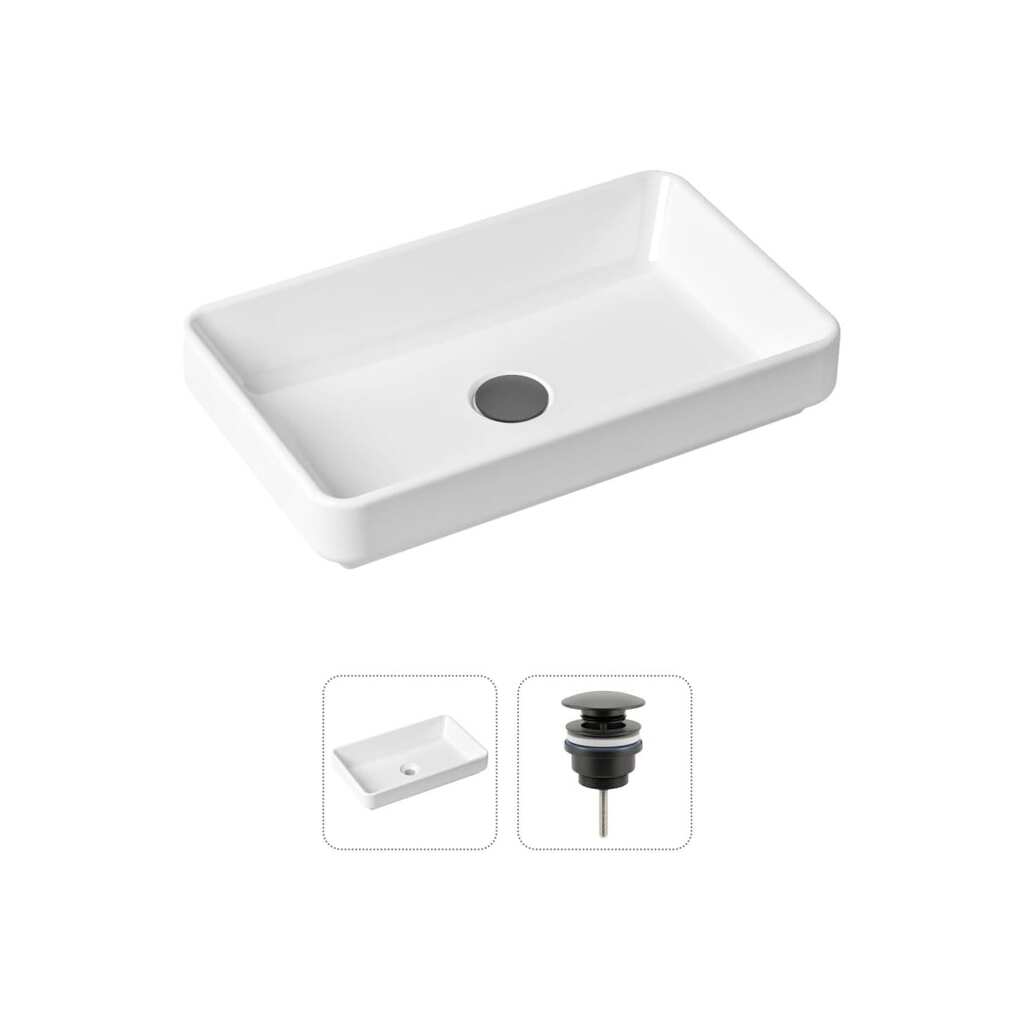 Накладная раковина для ванной Lavinia Boho Bathroom Sink Slim в комплекте 2 в 1 21520811
