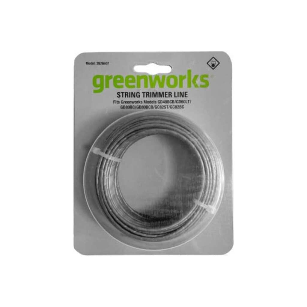 Леска для триммера 2 мм GreenWorks 2926607