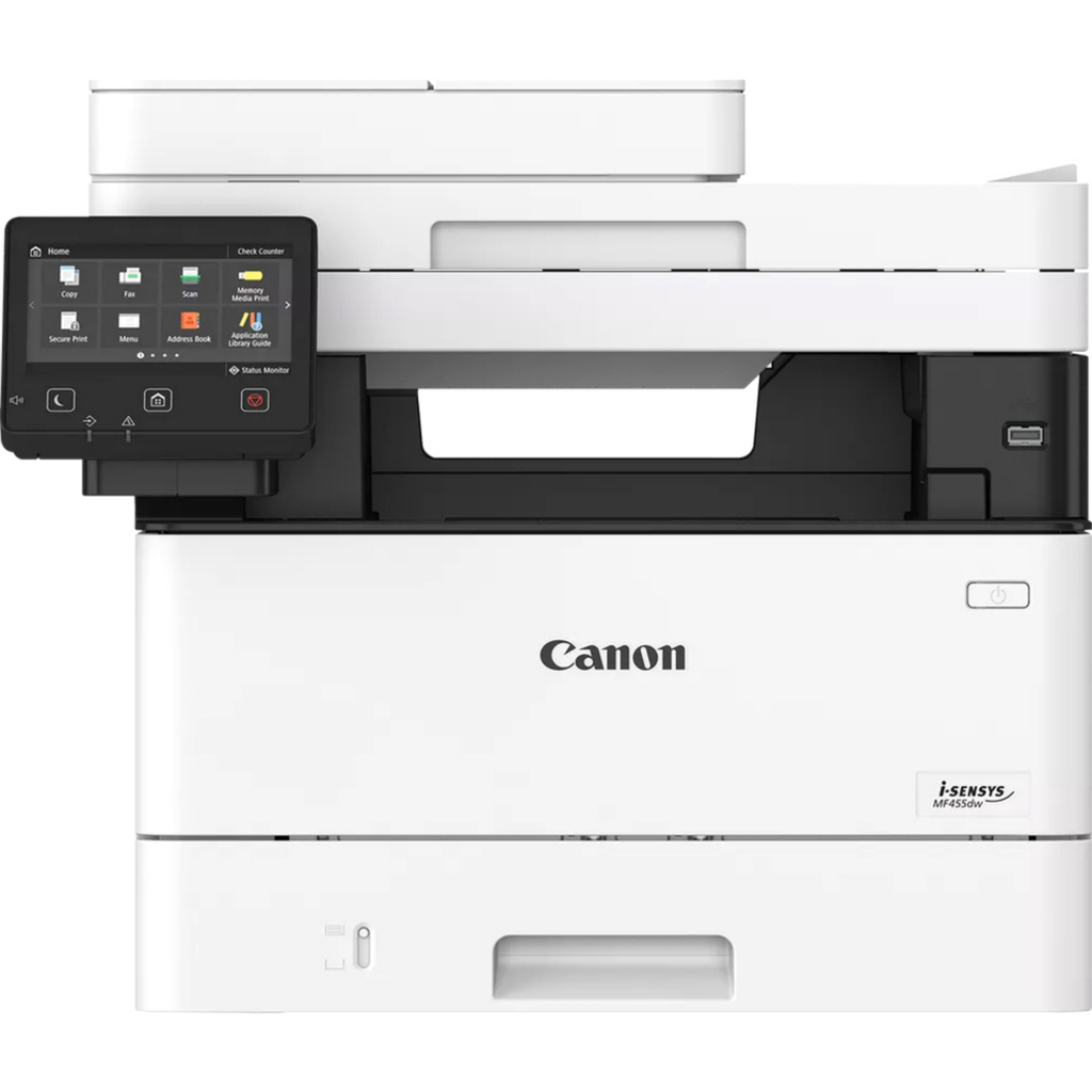 МФУ лазерный Canon i-SENSYS MF455dw (A4, принтер/копир/сканер/факс, 1200dpi, 38ppm, 1Gb, DADF50, Duplex, WiFi, Lan, USB) (5161C016)