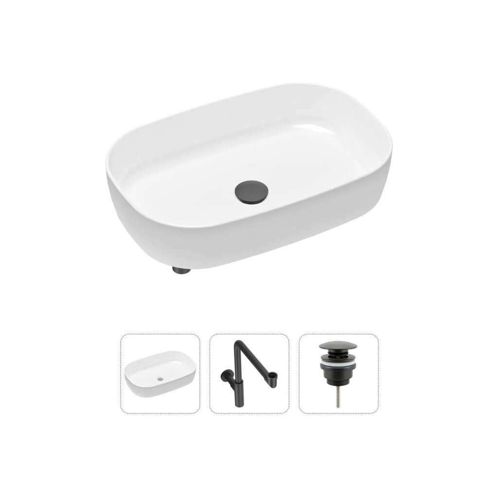 Накладная раковина для ванной Lavinia Boho Bathroom Sink Slim в комплекте 3 в 1 21520102