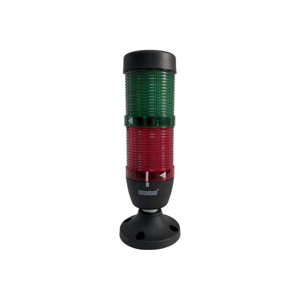 Сигнальная колонна Emas 50 мм, красная, зеленая 24 В, светодиод LED IK52L024XM02