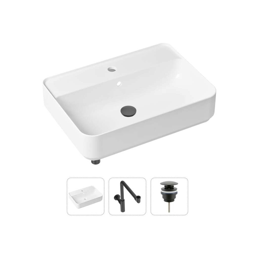 Накладная раковина для ванной Lavinia Boho Bathroom Sink Slim в комплекте 3 в 1 21520372