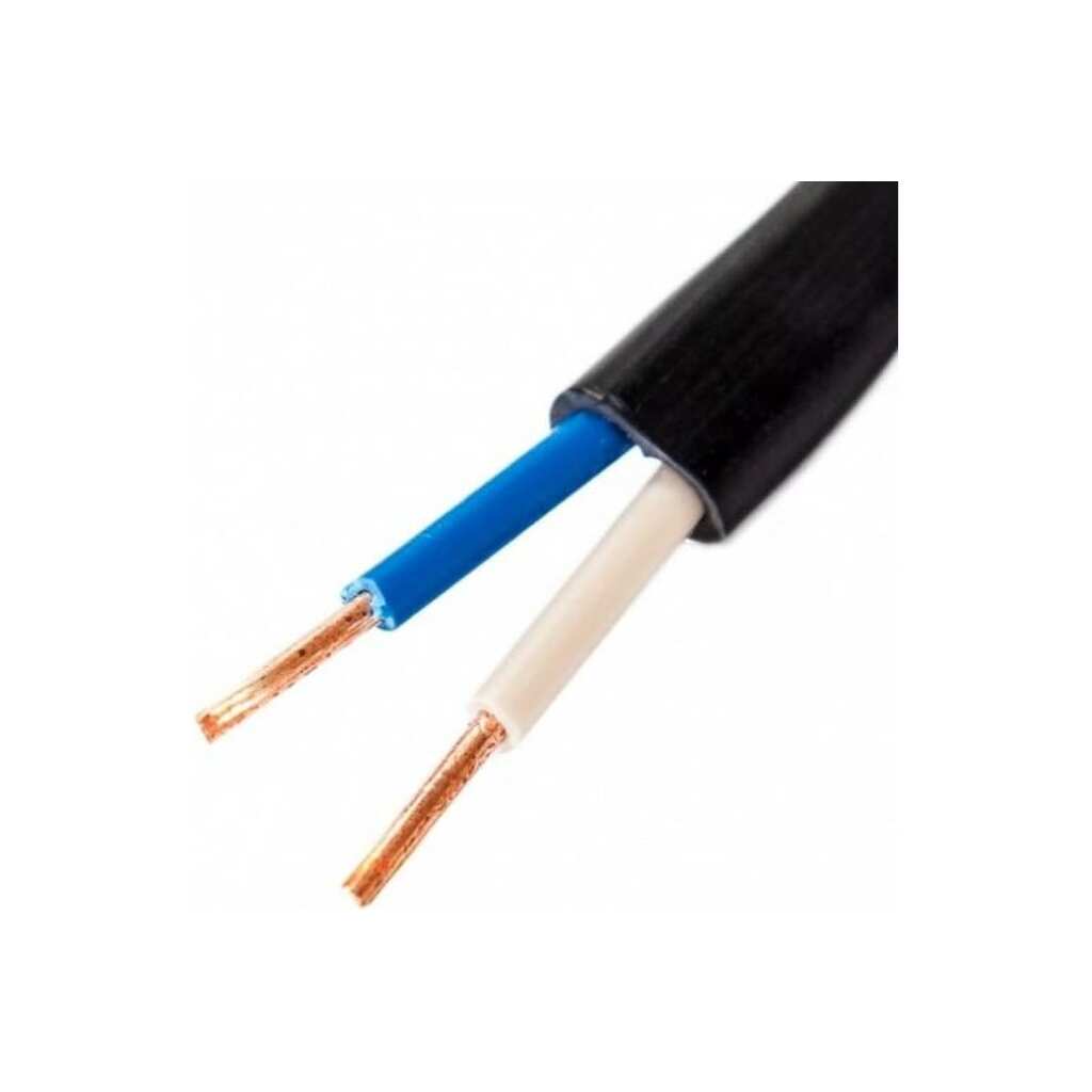 Плоский негорючий низкотоксичный кабель ЭлПроКабель ВВГп-нг(А) LSLTx 2x1,5 (10М) ГОСТ 4630017846535