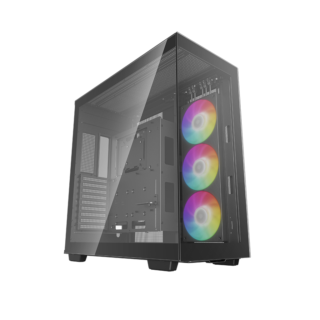 Корпус MidiTower Deepcool CH780 black (ATX, без БП, ARGB, 4xUSB3.2 Type-A + USB3.2 Type-C) (R-CH780-BKADE41-G-1)