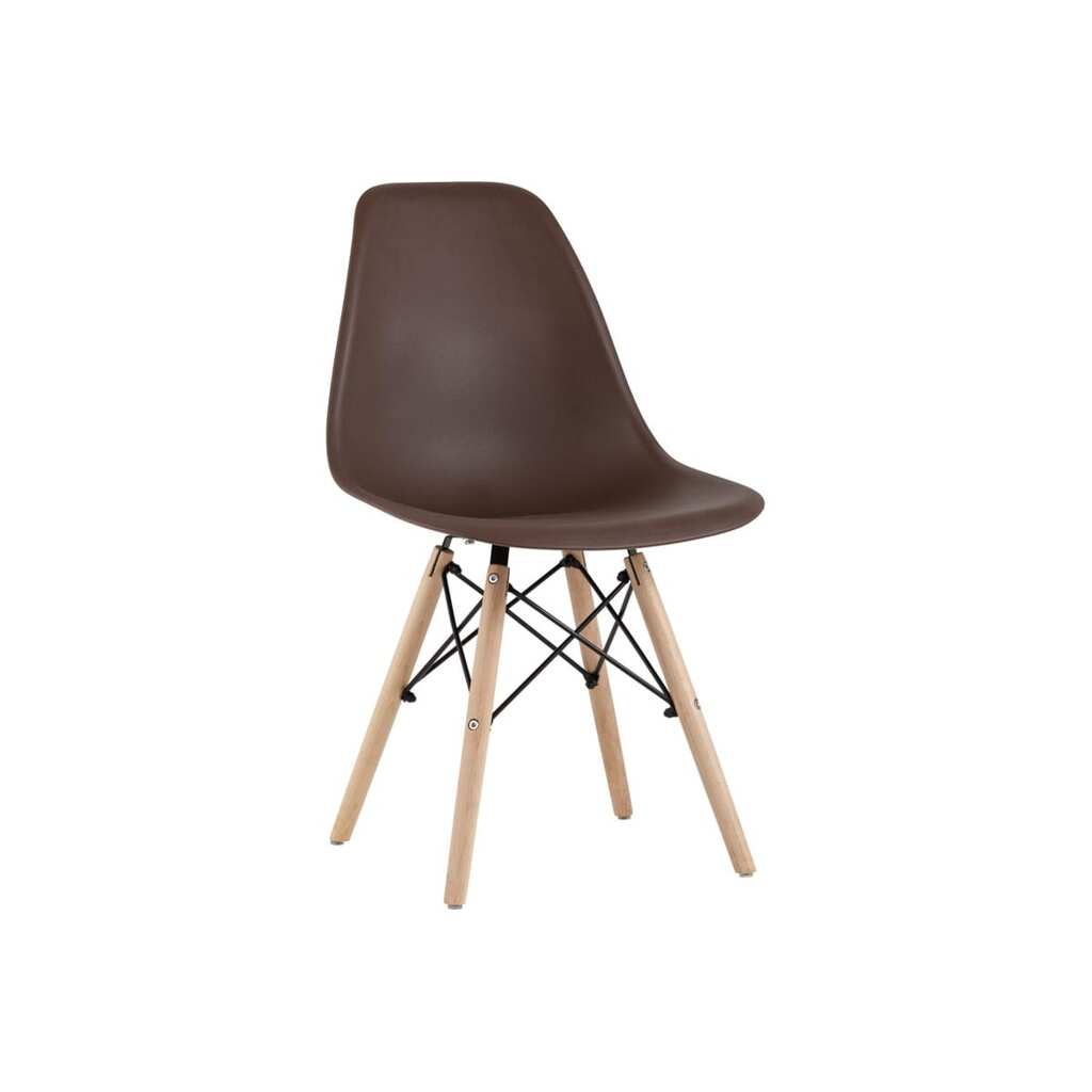 Обеденный стул для кухни Стул Груп dsw style v коричневый, разборный фрейм Y801-V SEAT brown