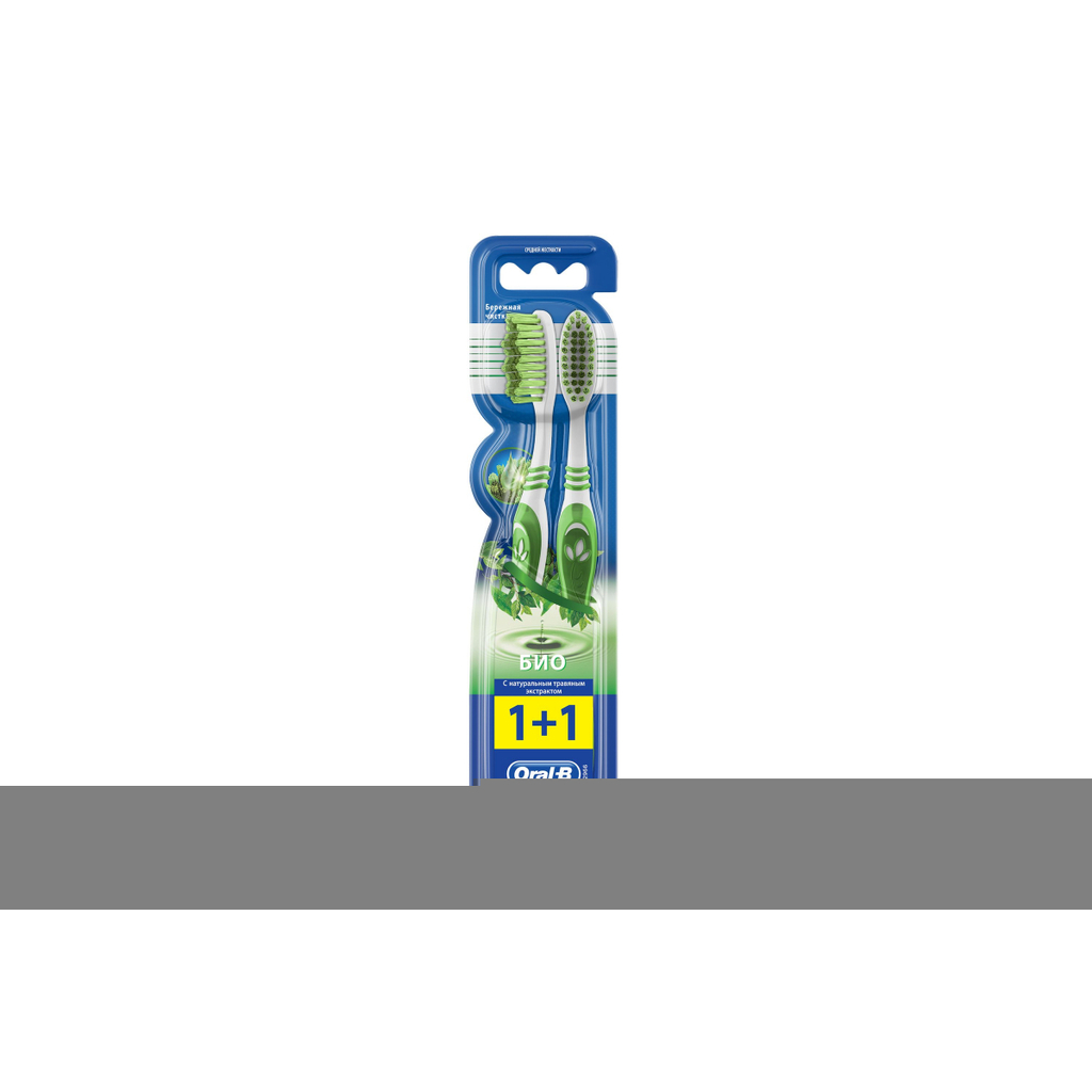 Зубная щетка ORAL-B Био 40 средняя 2 шт 740899