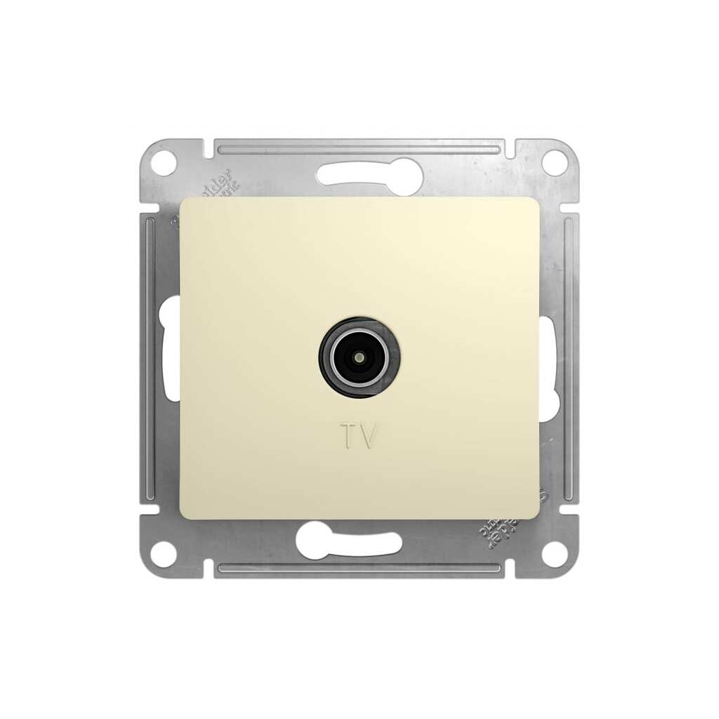 Механизм розетки TV Systeme Electric 1-м СП Glossa 1DB бежевый GSL000291