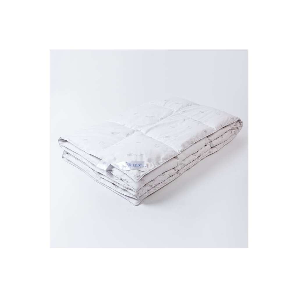 Пуховое кассетное одеяло Ecotex Феличе евро макс, натуральный гусиный пух 100% 220x240 ФОПЕМ