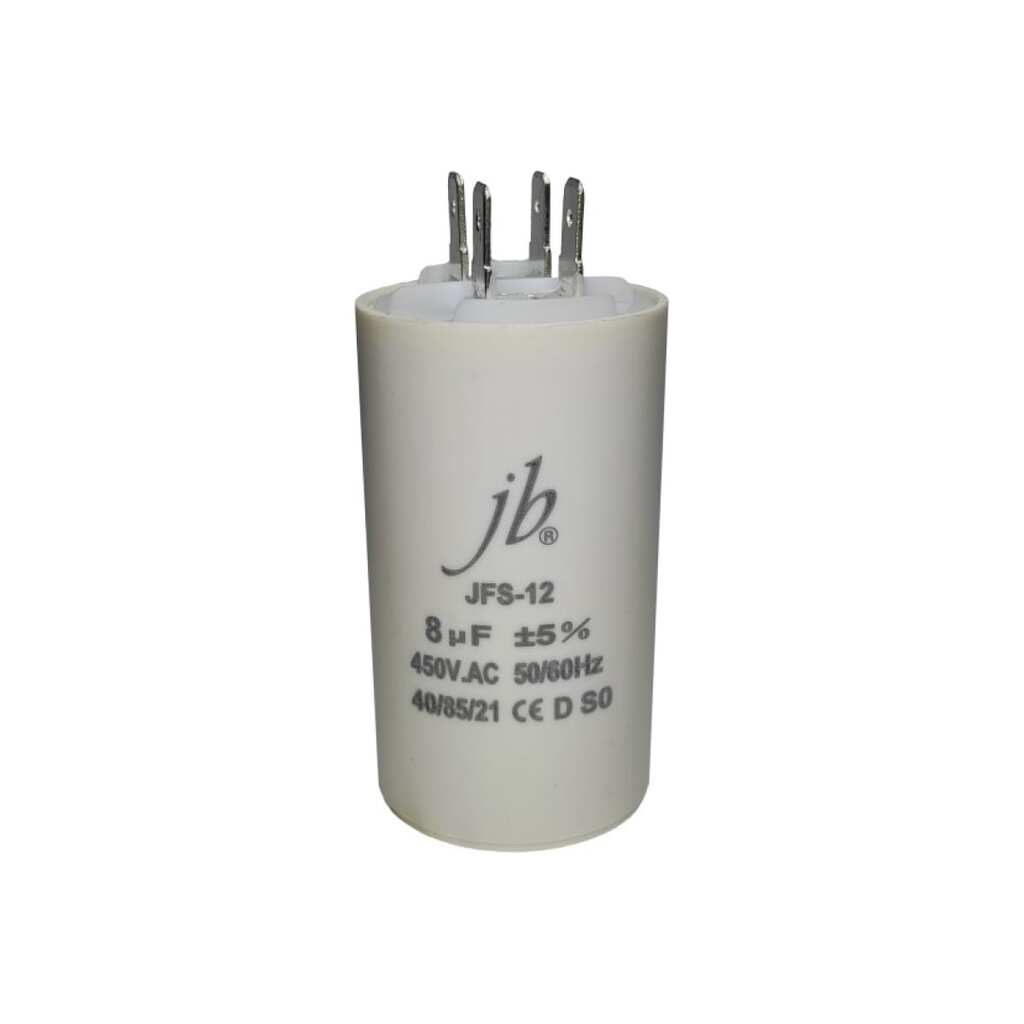 Пусковой конденсатор JB Capacitors 8 мкф, 450 В, 35x65, jfs-12 (cbb60-a) (клеммы), JFS12A6805J000000B-98