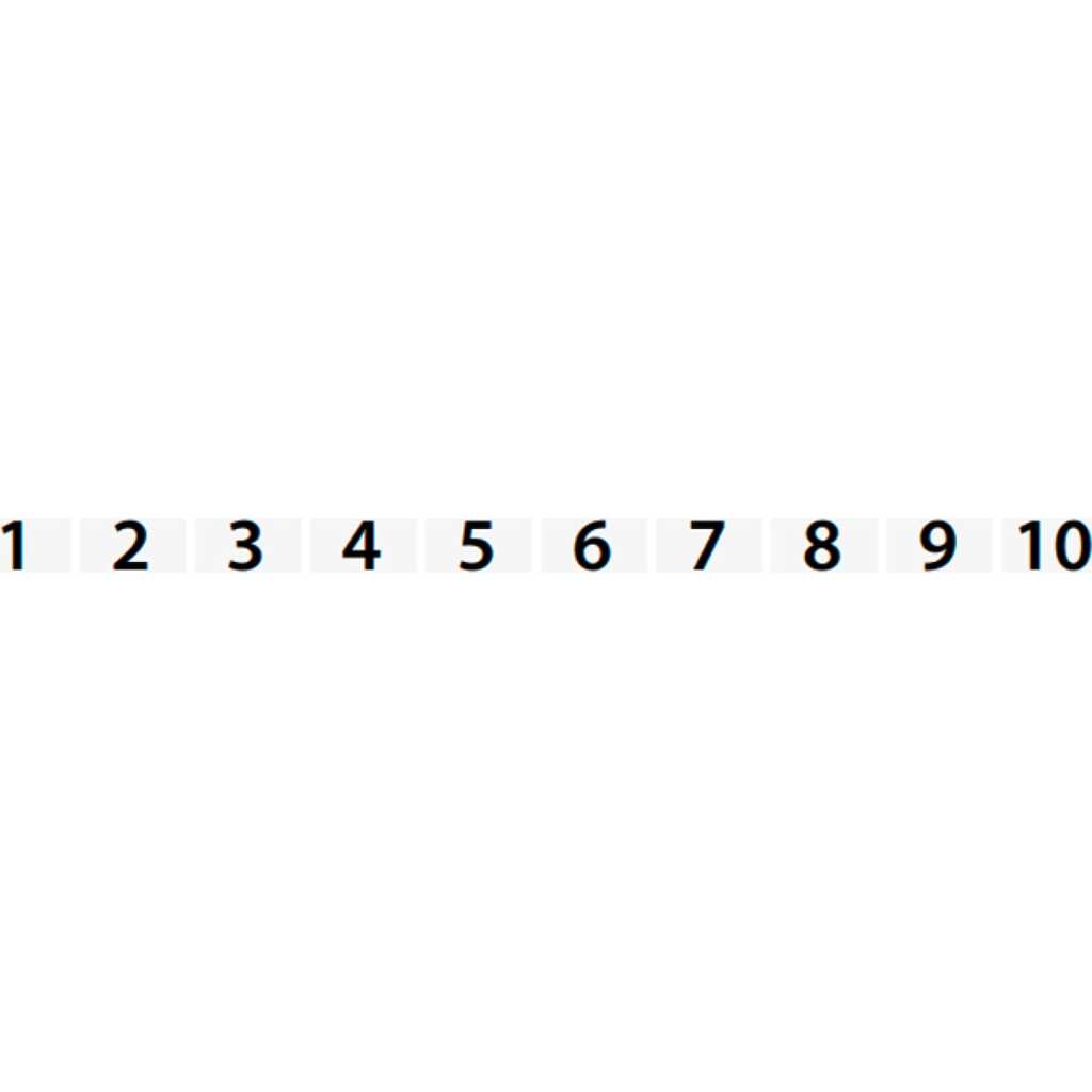 Горизонтальная маркировка Klemsan DO 6/4; 41-50, 510 шт. 502005