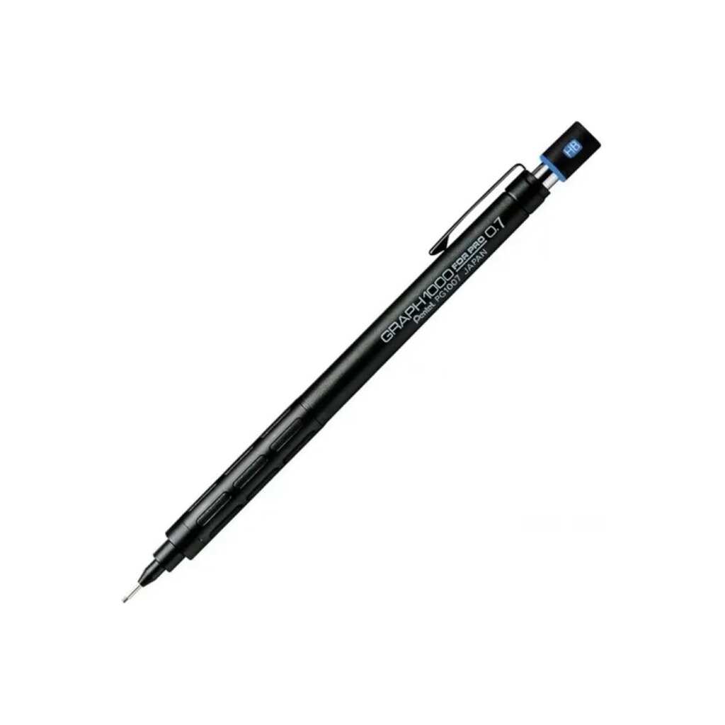 Карандаш Pentel Graph1000 forPro PG1007-C автоматический, профессиональный, 0.7 мм, черный корпус 610115