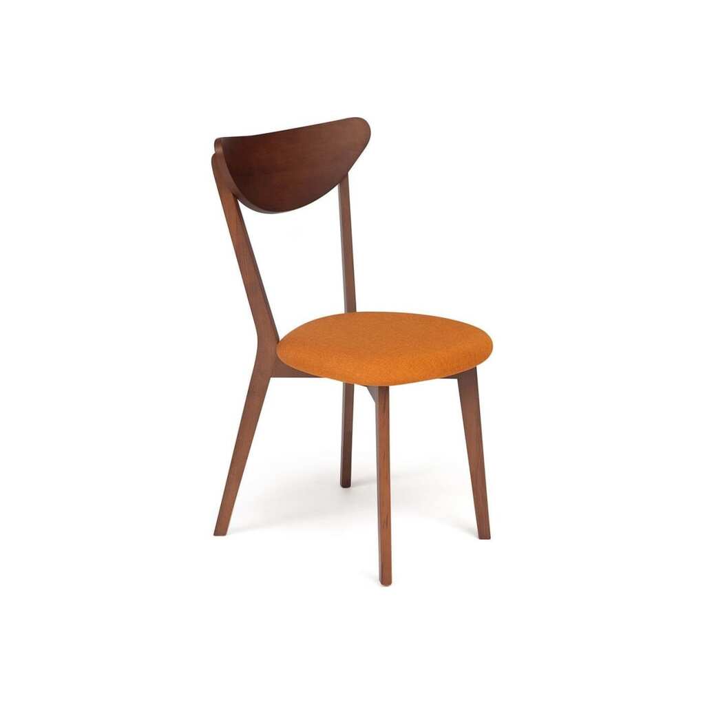 Стул Tetchair maxi (макси) мягкое сиденье, цвет сиденья оранжевый, каркас бук, сиденье ткань, 86x48.5x54.5, коричневый, 1 шт. в упаковке 19591
