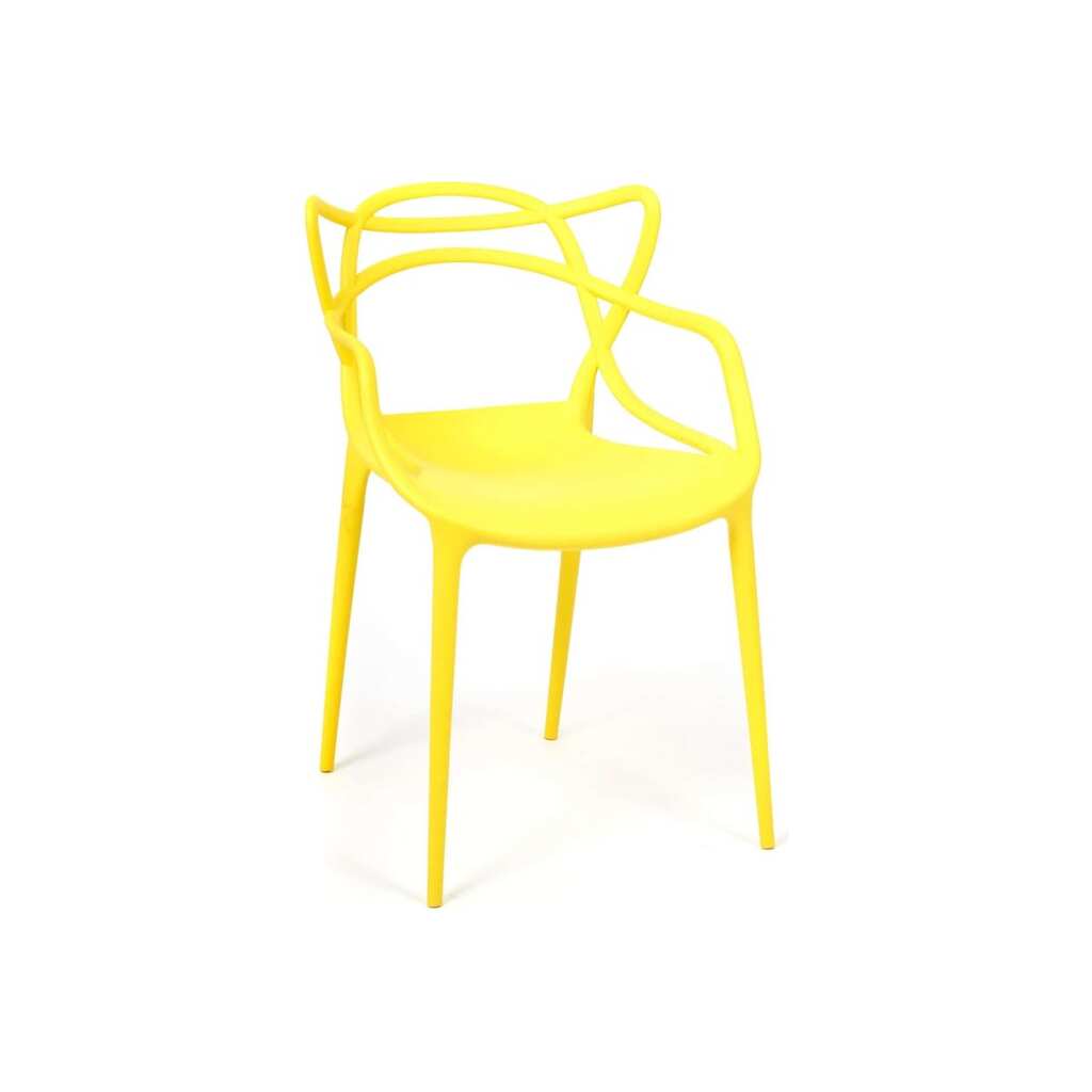 Стул Tetchair cat chair (mod. 028) пластик, 54,5x56x84 см, желтый, 1 шт. в упаковке, 037 19624