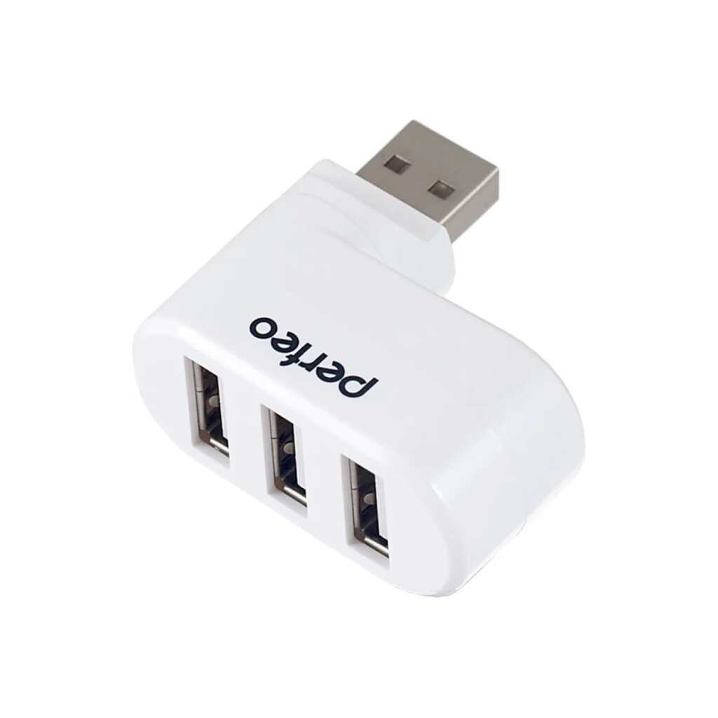 USB-хаб PERFEO USB-HUB, 3 Port, белый 30007096