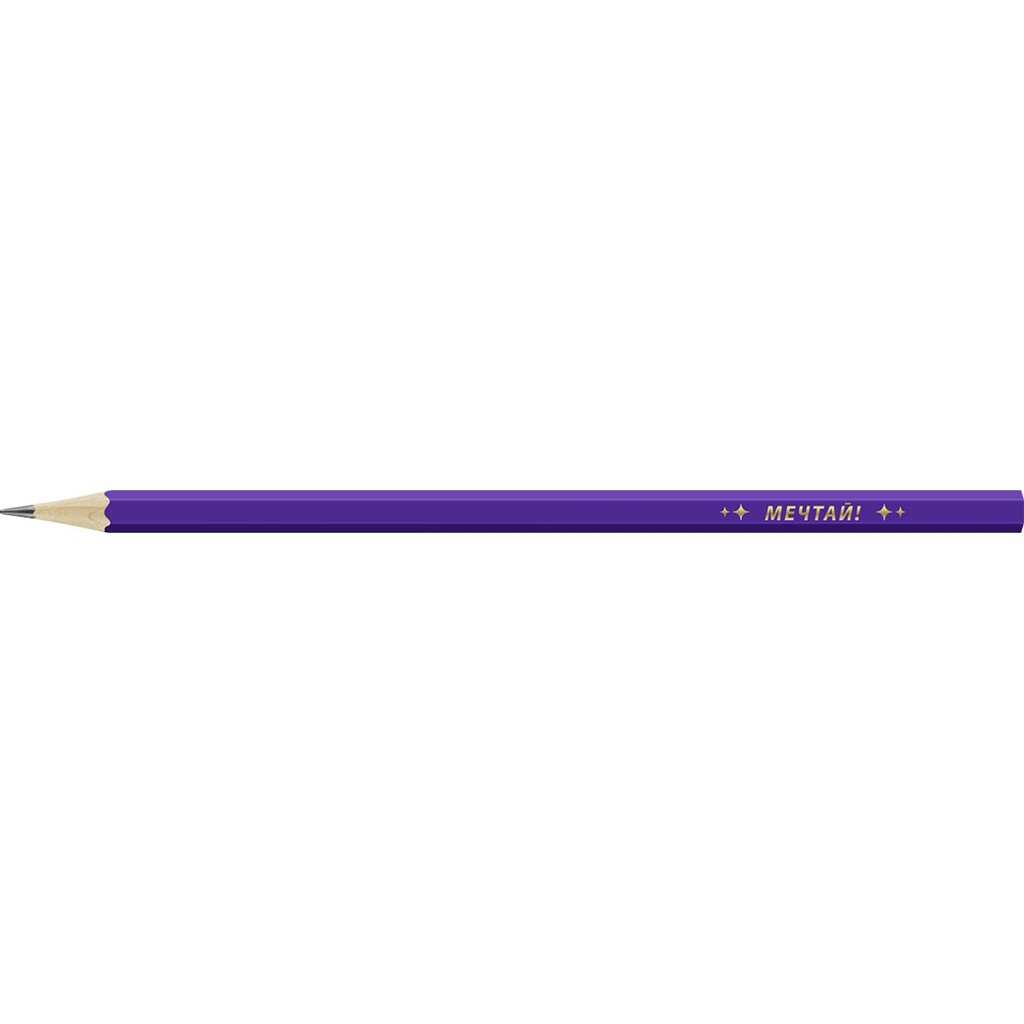 Графитный карандаш Воскресенская карандашная фабрика ВКФ 4 шт HB заточенный мечтай! 519317