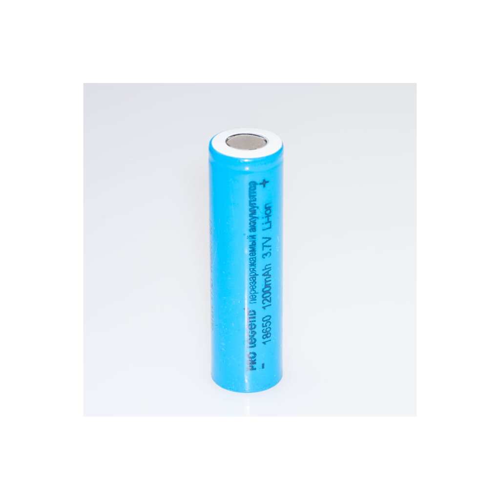 Аккумулятор Pro Legend Li 18650, 1200 mAh, 3,7V, без защиты, плоский плюс PL6203