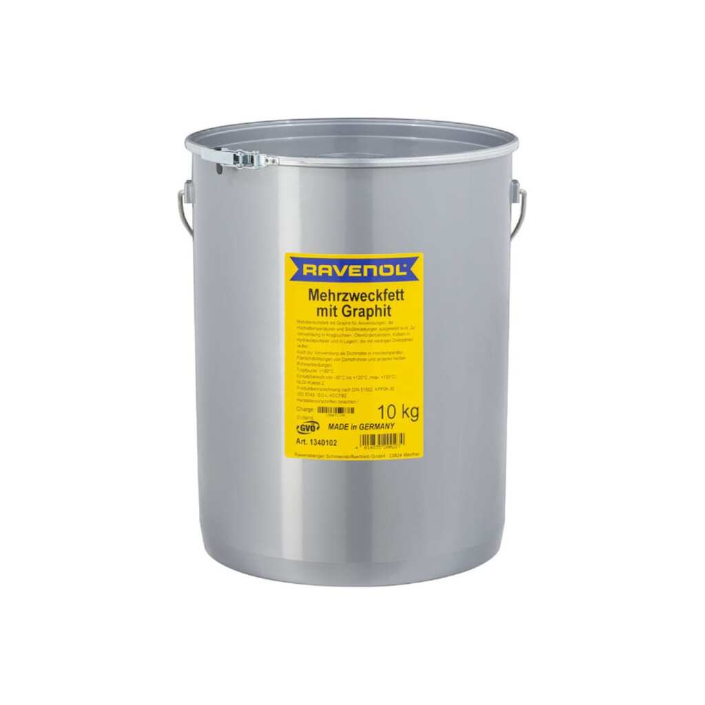 Смазка с графитом RAVENOL Mehrzweckfett m.Graphit 10 кг 1340102-010-03-000