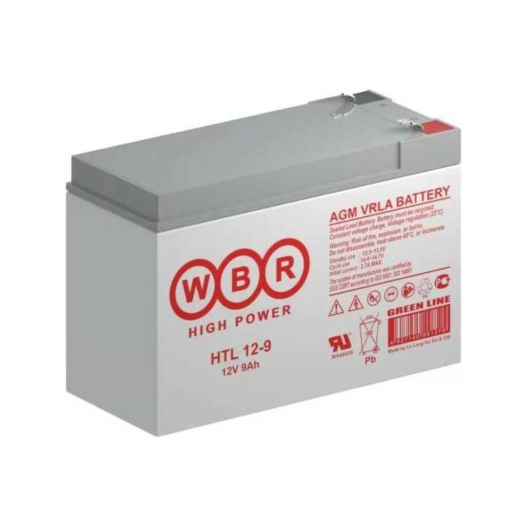 Аккумуляторная батарея 12 В, 9 Ач WBR HTL12-9 WBR