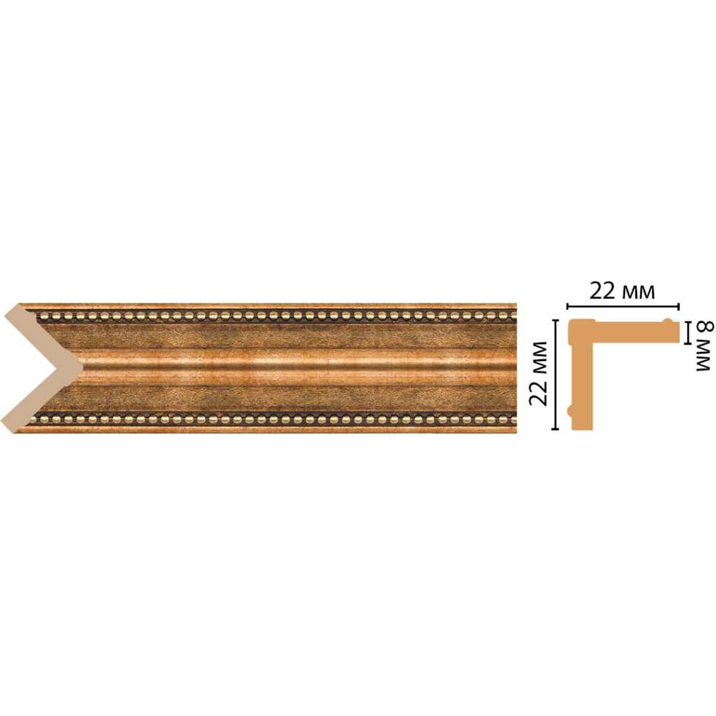 Угол Decomaster ДМ 22x22x2400 мм 116M-57