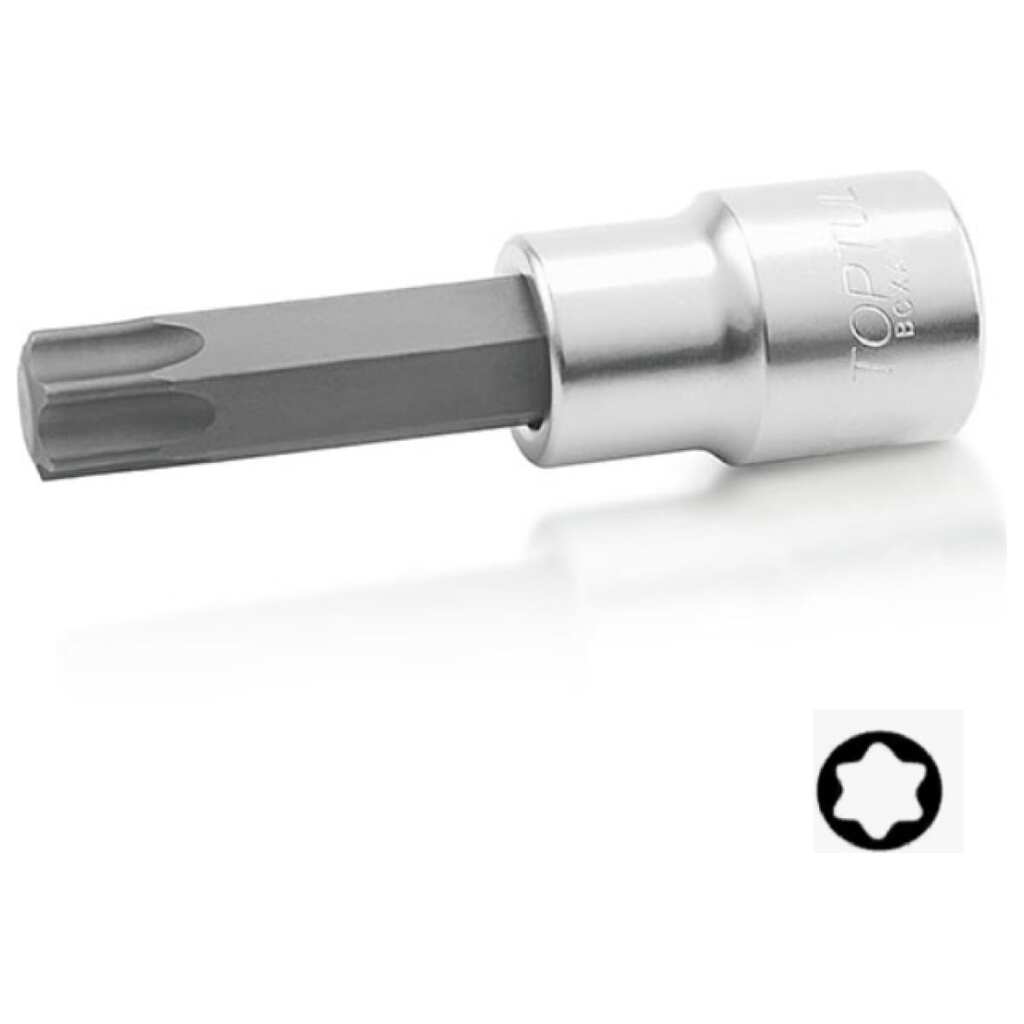 Головка торцевая со вставкой TORX T25, L=80 мм, 1/2"DR TOPTUL BCXA1625