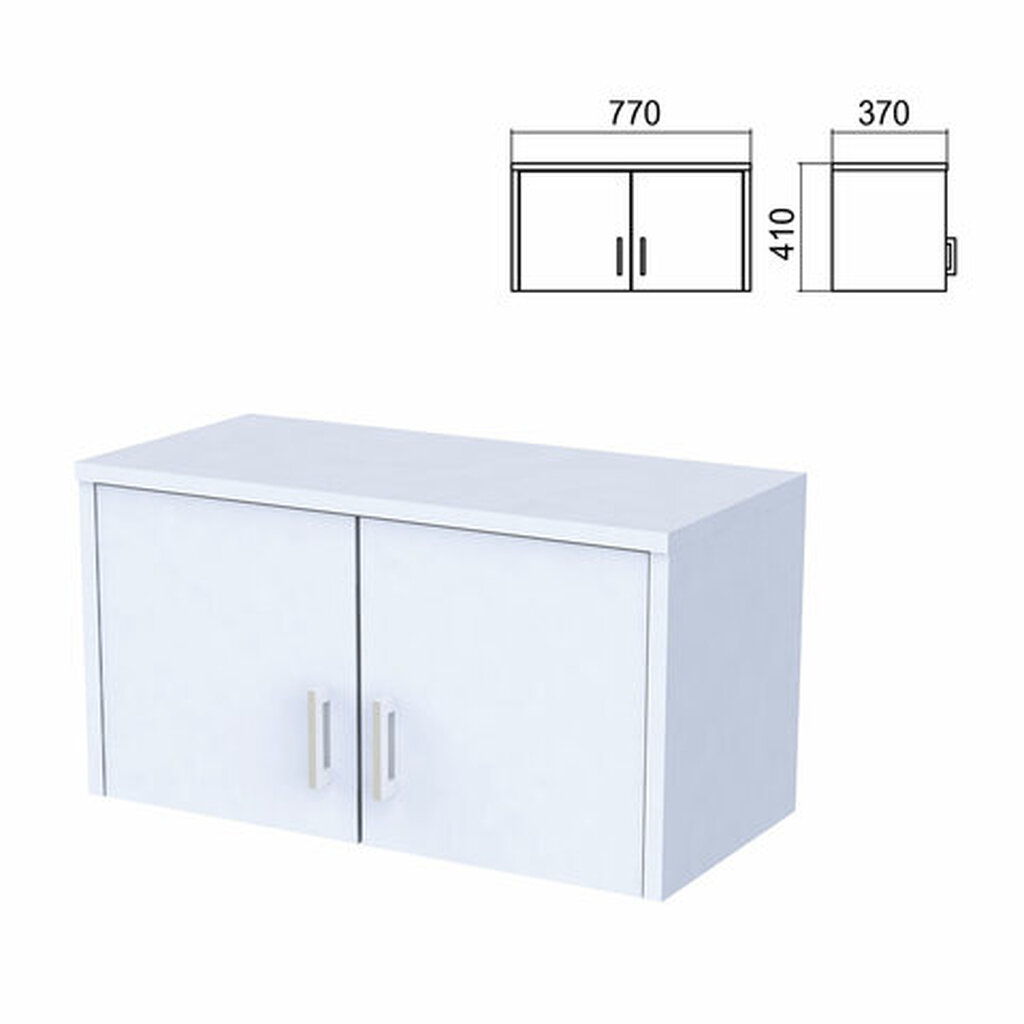 Шкаф-антресоль "Арго", 770х370х410 мм, серый (КОМПЛЕКТ)