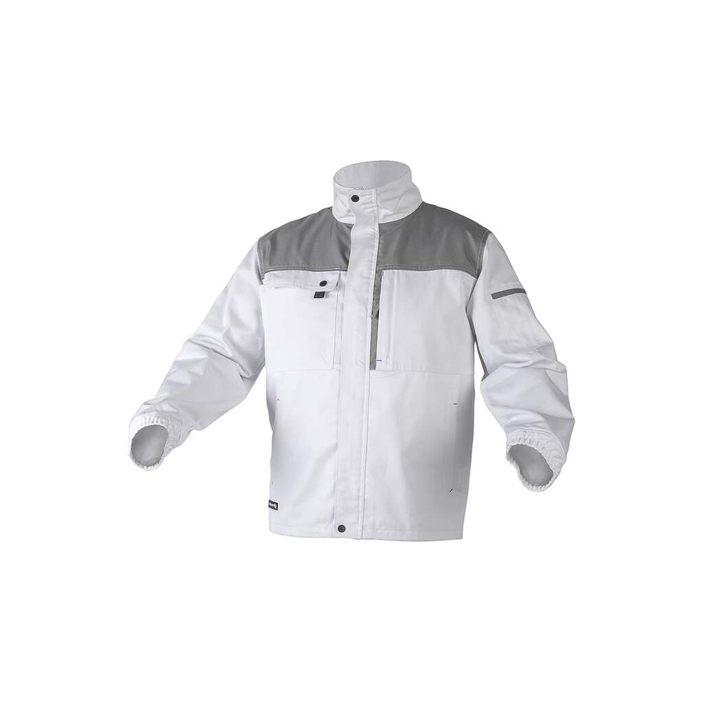 Рабочая куртка HOEGERT TECHNIK SALM, белая, р.2XL HT5K361-2XL