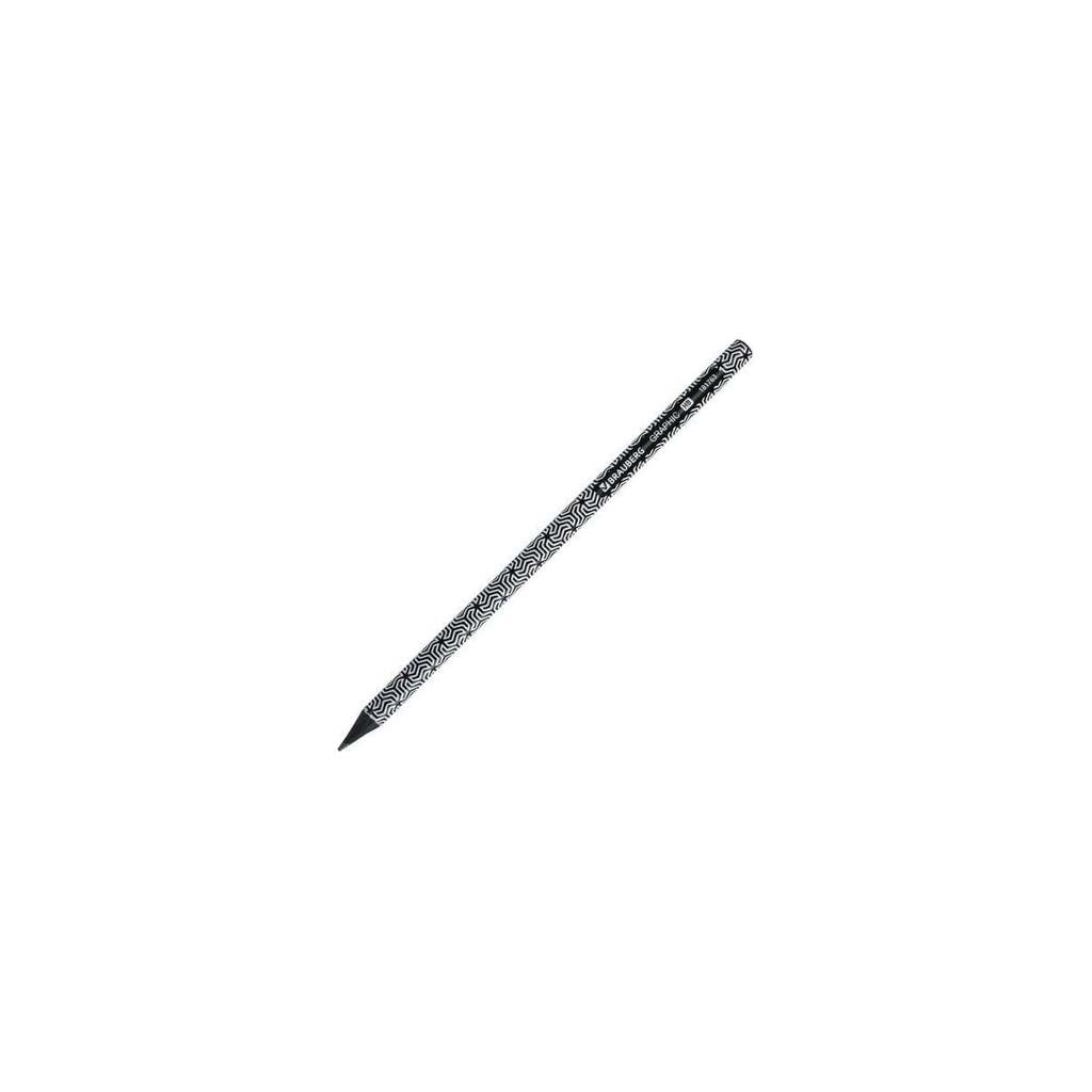 Чернографитный карандаш BRAUBERG GRAPHIC 1 шт, HB, корпус ассорти 181763