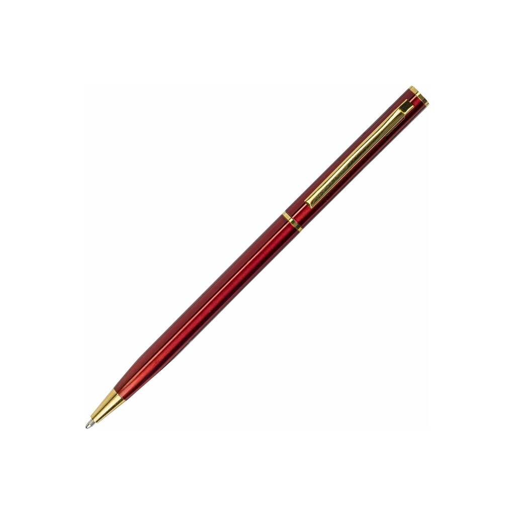 Шариковая ручка бизнес-класса BRAUBERG Slim Burgundy бордовый корпус, узел 1 мм, линия письма 0.7 мм 141403