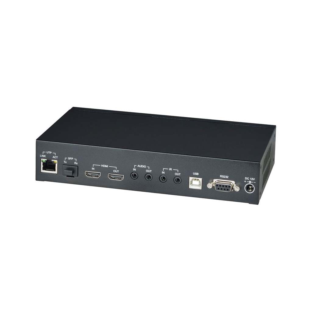 Передатчик KVM SC&T HKM02BPT-4K HDMI (1.4, до 4K(30Гц), USB, аудио, RS232 и ИК сигналов по Ethernet до 150м (CAT5e/CAT6), поддержка питания устройства по стандарту PoE 802.3af sct1182