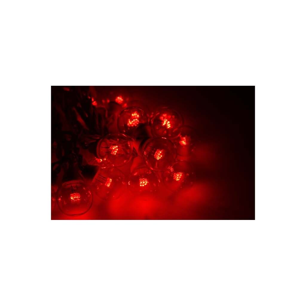 Гирлянда Neon-Night LED Galaxy Bulb String 10м, белый каучук, 30 ламп х 6 LED красные 331-302