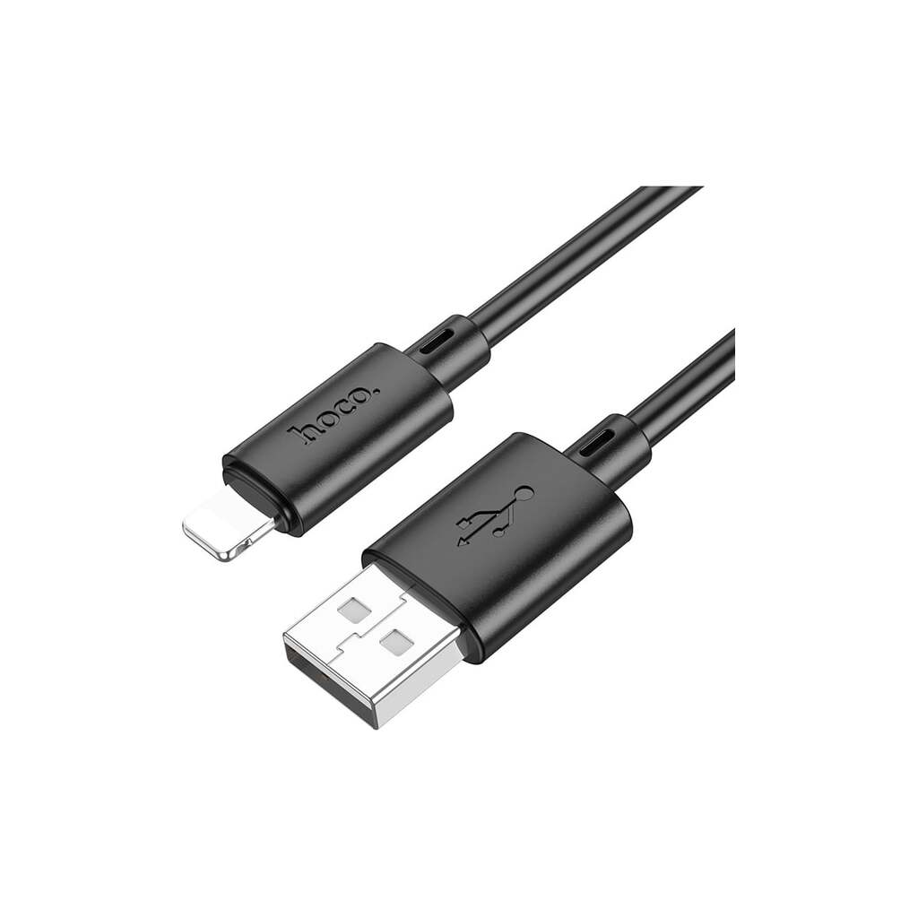 Кабель Usb Hoco x88 gratified lightning 8-pin, 2.4а, 1м, tpu (черный) 0L-00056440