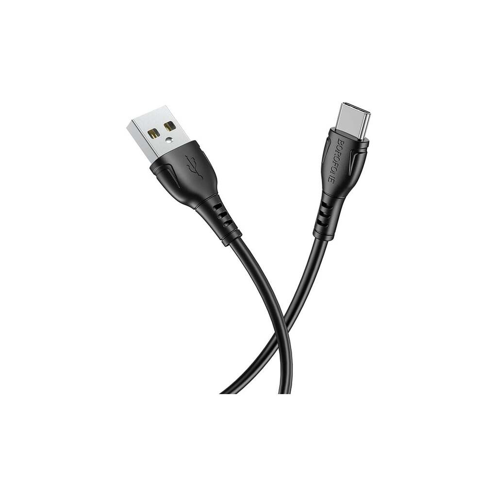 USB кабель Borofone bx51 triumph type-c, 1м, 3a, pvc (черный) 0L-00050540