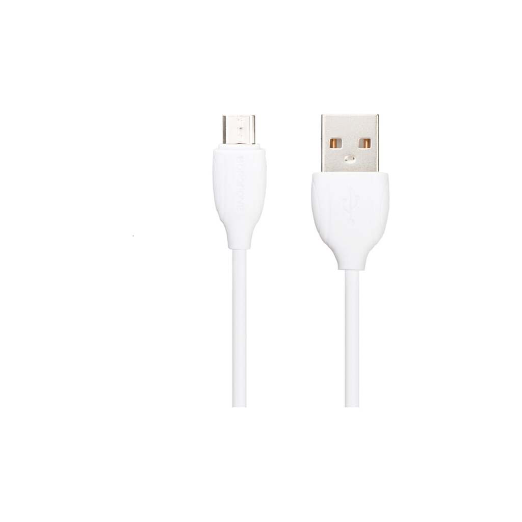 Usb кабель Borofone bx19 benefit microusb, 2.4a, 1м, pvc, белый 0L-00043147