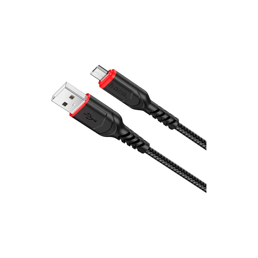 Usb кабель Hoco x59 victory microusb, 2.4а, 1м, нейлон, черный 0L-00050612