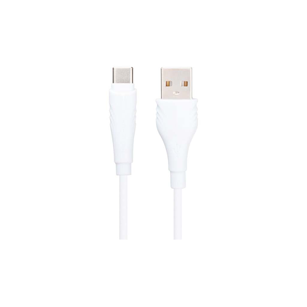 Usb кабель Borofone bx18 optimal type-c, 2м, pvc, белый 0L-00043155